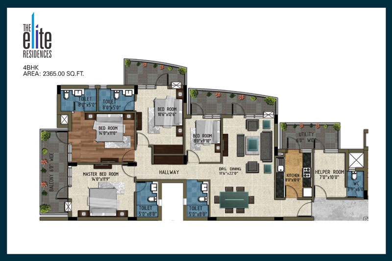 Floor Plan The Elite Residence